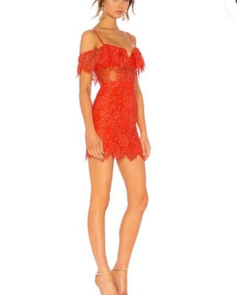 Red Revolve Cocktail Dress - Image 2