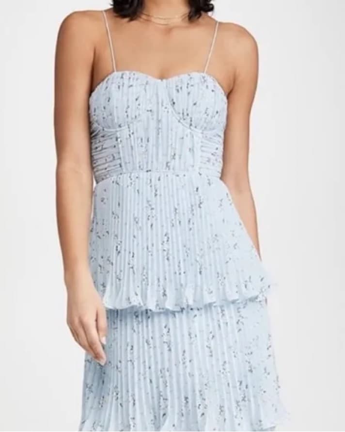 Self-portrait Tiered Dress - Image 2