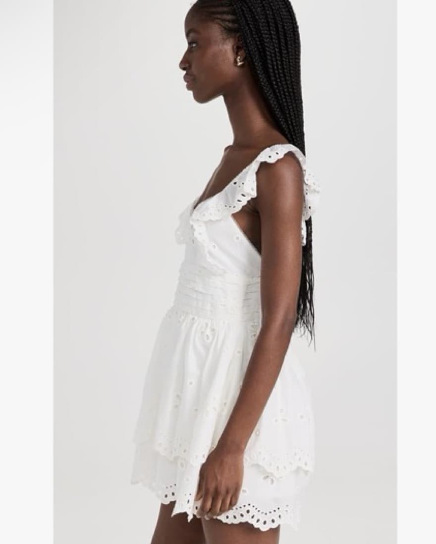 For Love And Lemons Cotton Eyelet Dress - Image 4