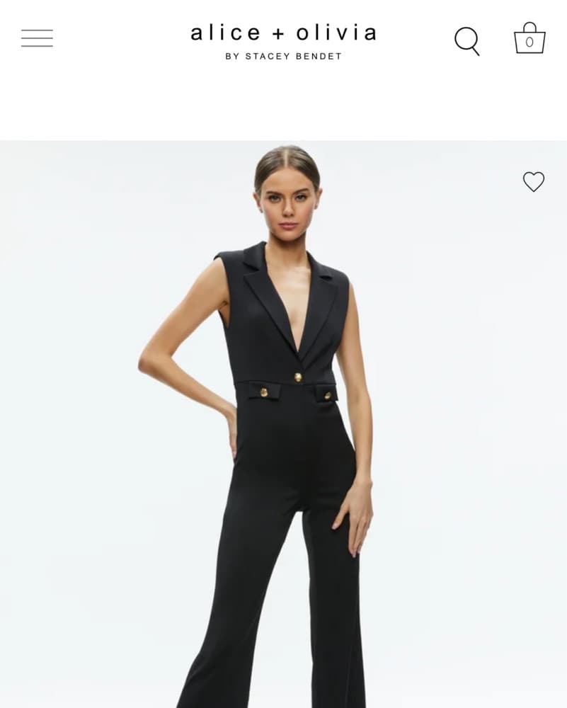 Alice & Olivia Plunging Jumpsuit  - Image 5