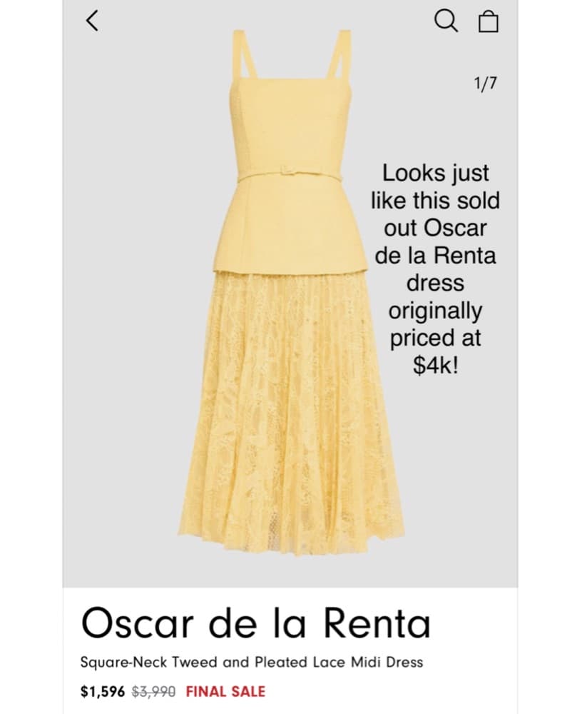 Tuckernuck Yellow Caitlin Midi Dress - Image 5