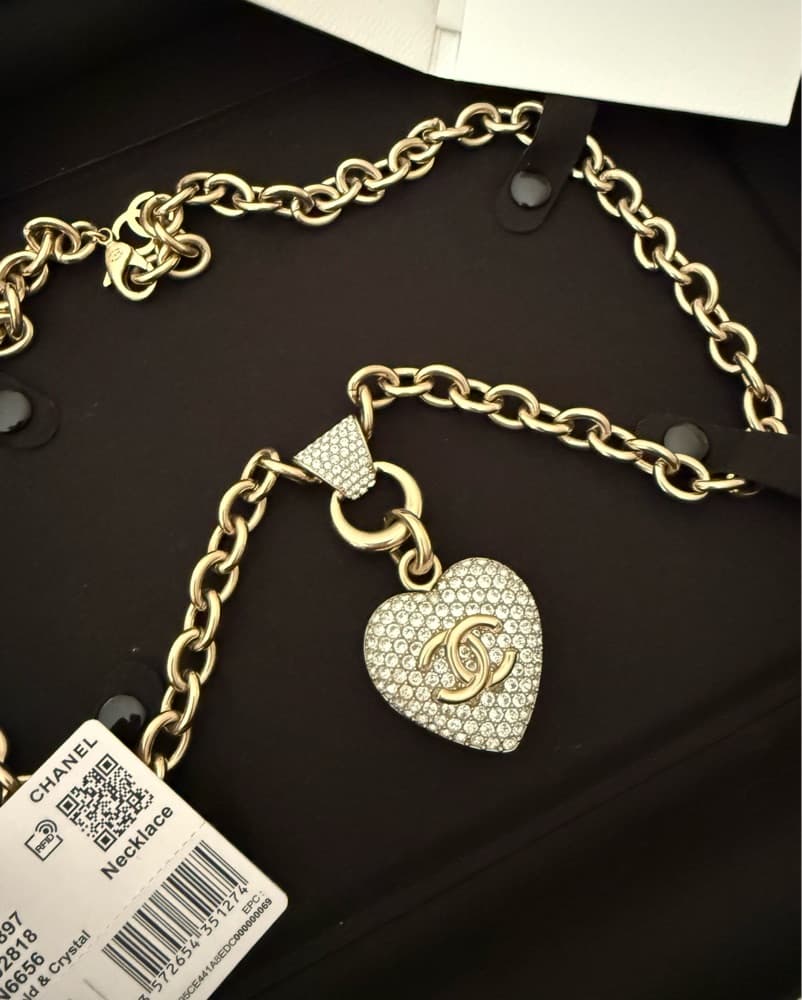 Authentic Chanel XL Heart Pendant.  - Image 1