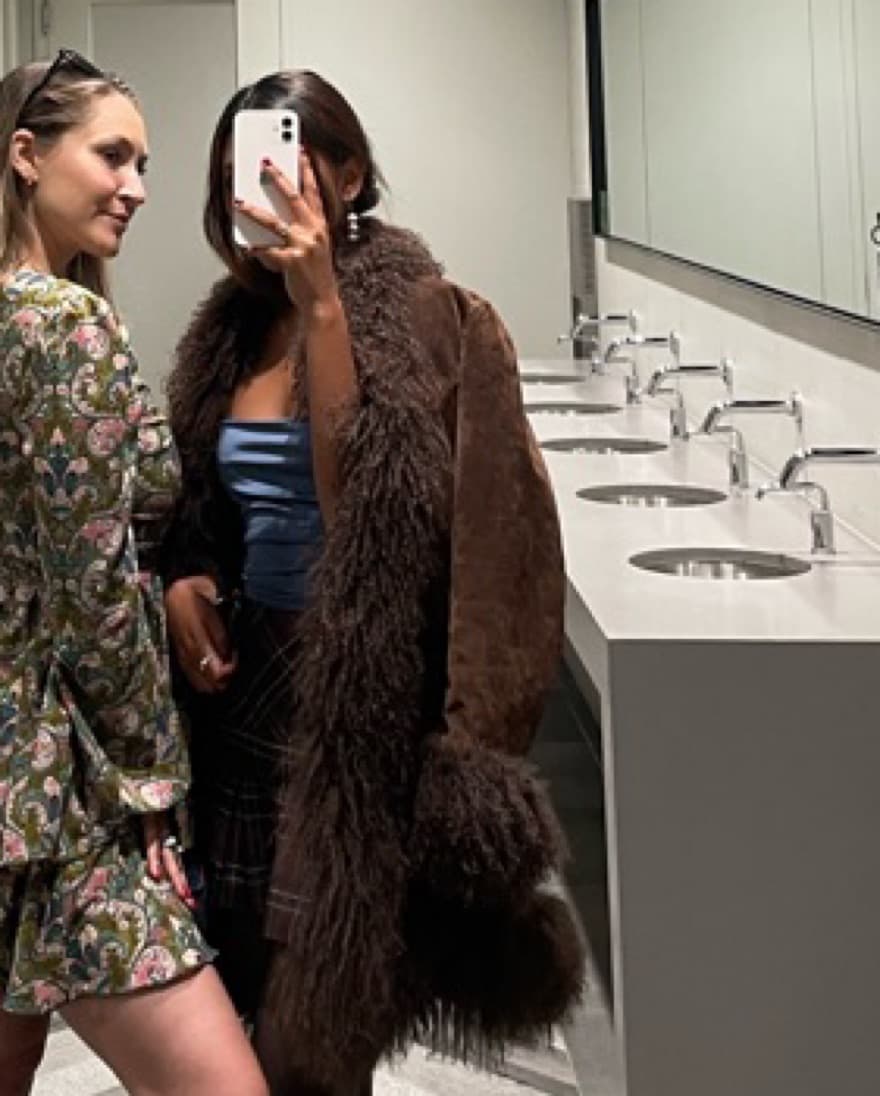 Brown Mongolian Lamb Coat (Vintage)  - Image 1
