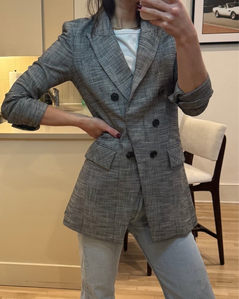 Veronica Beard Plaid Blazer - Image 3