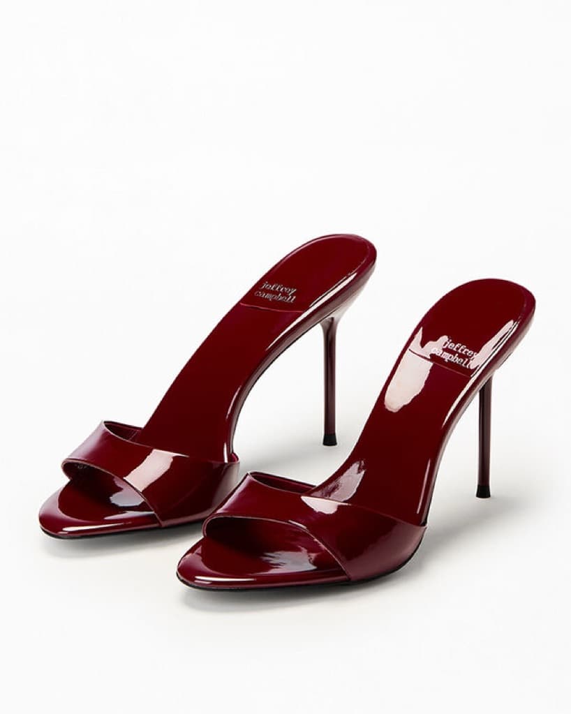 Jeffrey Campbell Oxblood Mules - Image 1