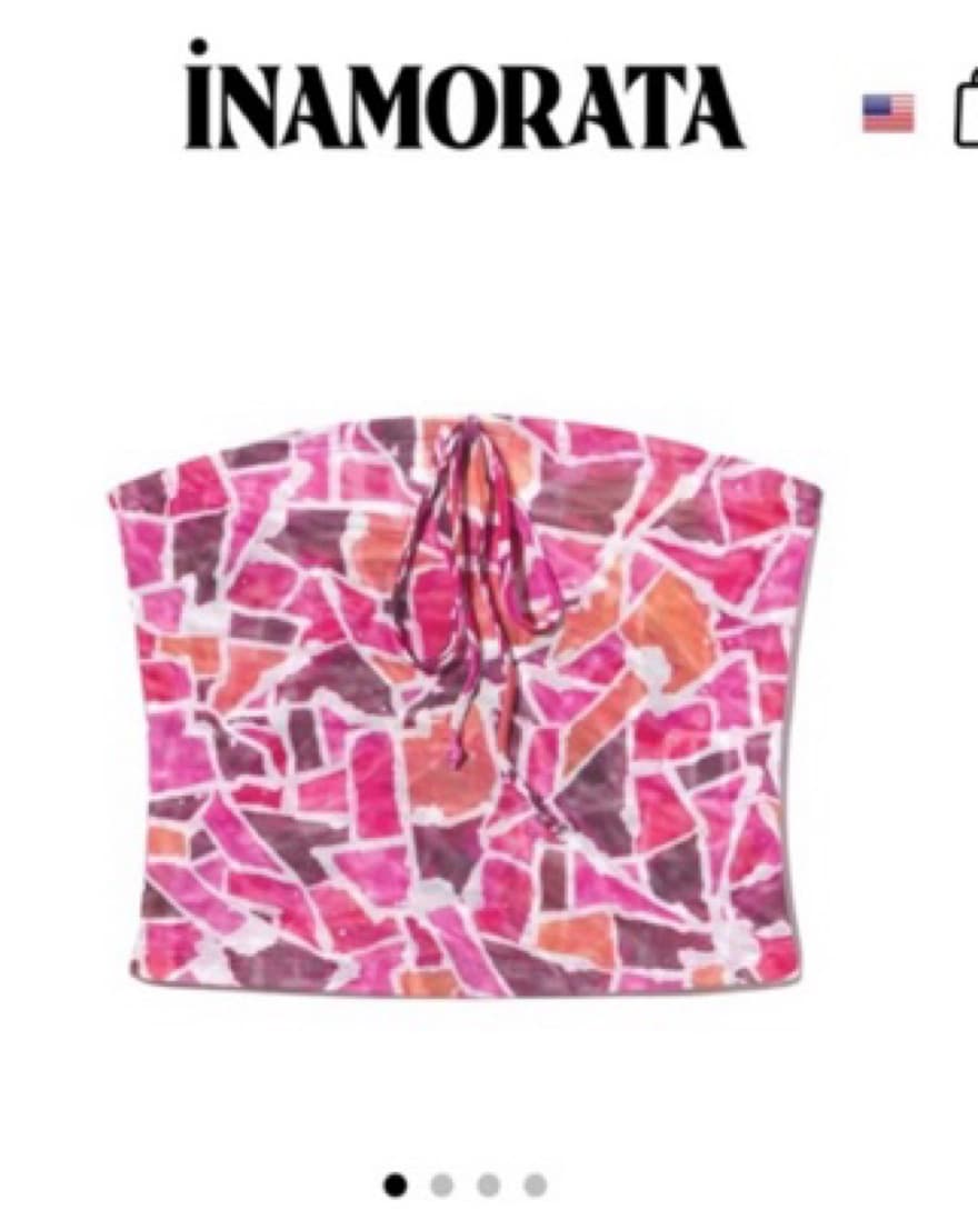 Inamorata Pink Mosaic Mesh Skirt Set - Image 2