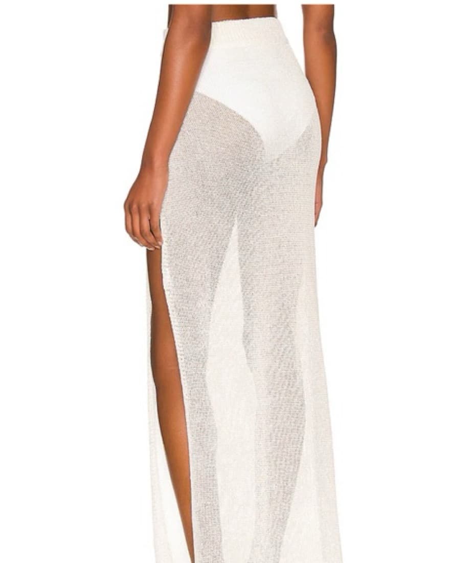White Cover Up Skirt - Image 2