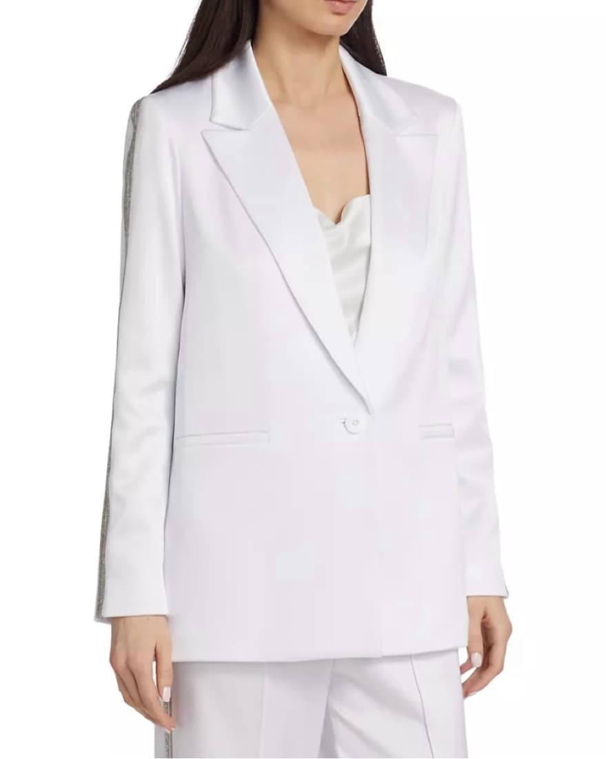 Alice + Olivia White Suit Size 6 - Image 3