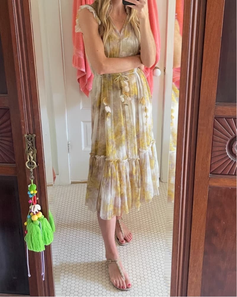Zimmerman Yellow Floral midi Dress  - Image 2