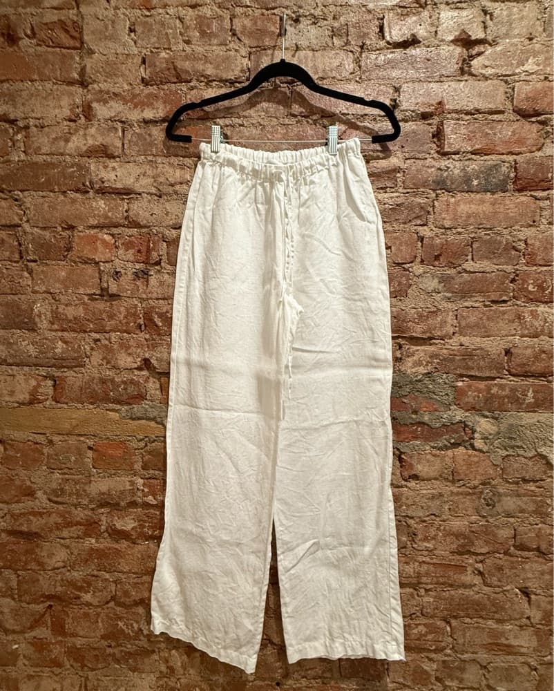 Reformation White Linen Pants - Image 1