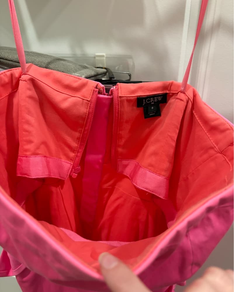 Vibrant Strapless J.Crew Dress - Image 4