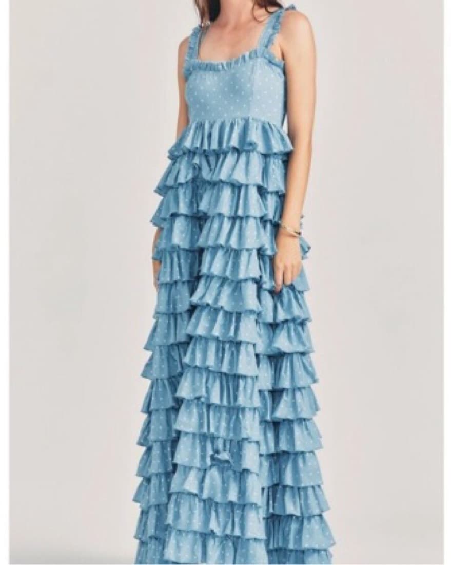 LoveShackFancy Polka Dot Gown - Image 1
