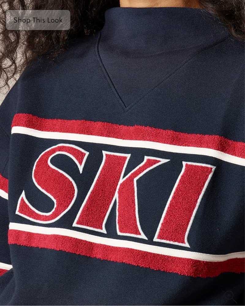 Stylish Navy Ski Pullover J Crew - Image 2
