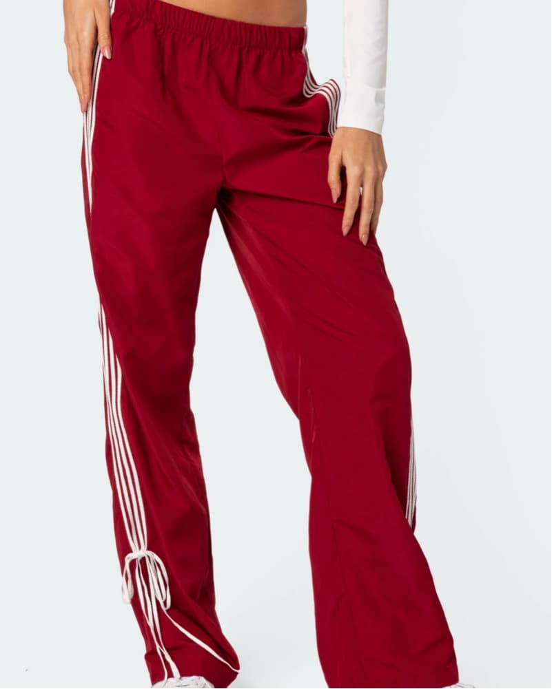 Edikted Remy Ribbon Track Pants - Image 2