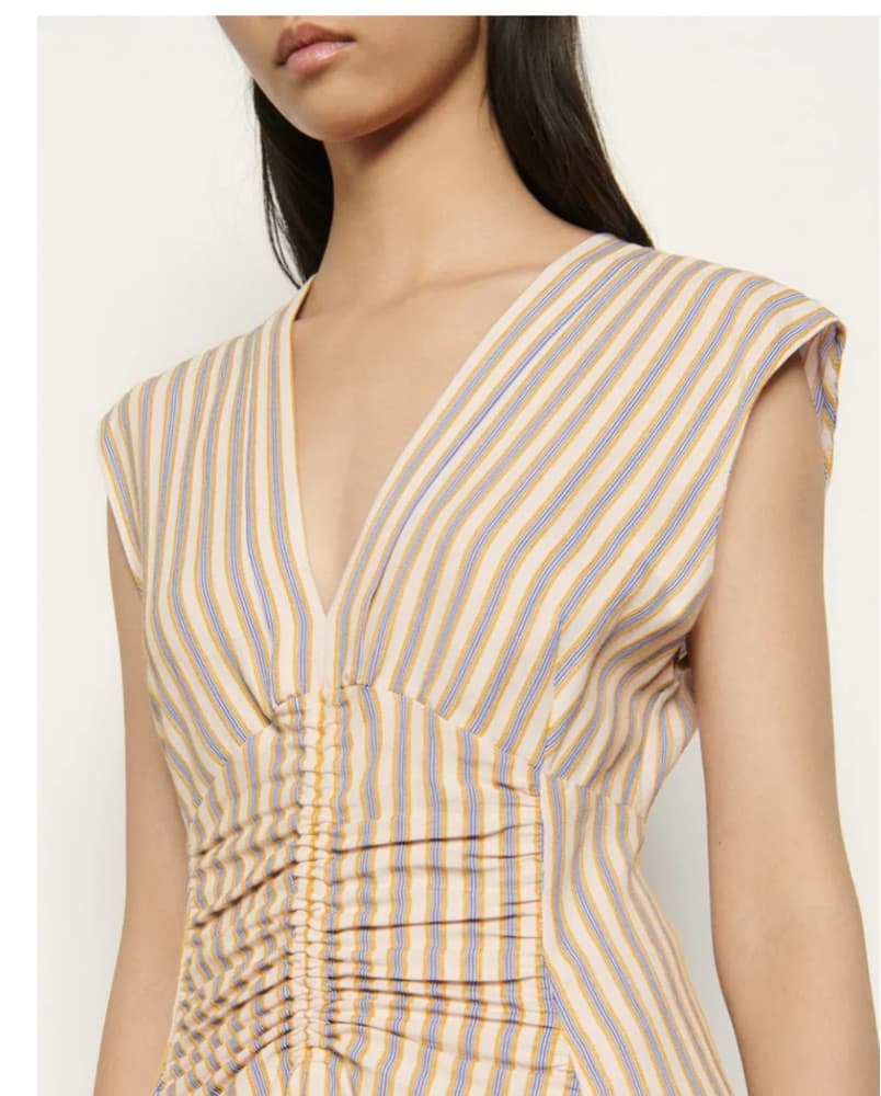 Sandro Striped Midi Dress - Image 2