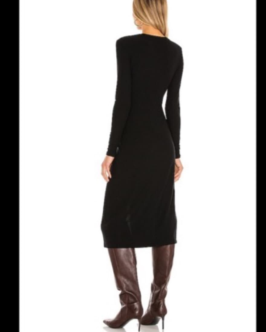 Vince Black Long Sleeve Dress - Image 4