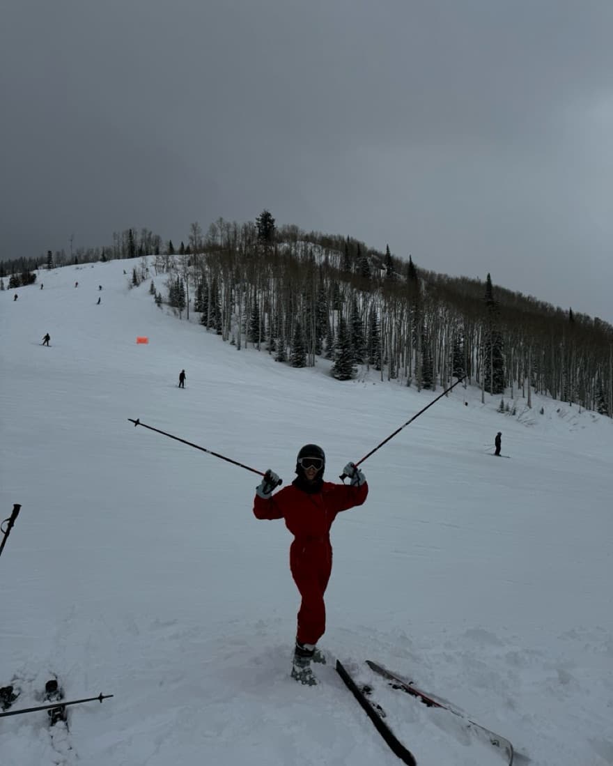 Vintage Red Ski Suit - Image 3