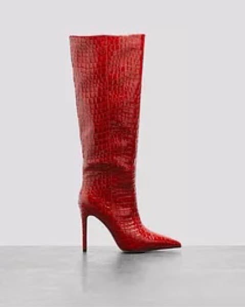 NA-KD Croc Stilleto Boots  - Image 2