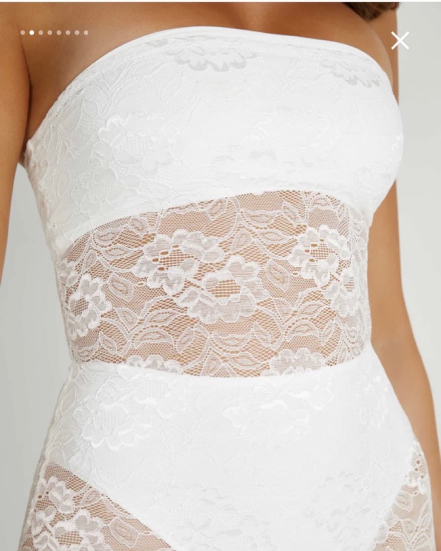 White Lace Meshki Dress - Image 2
