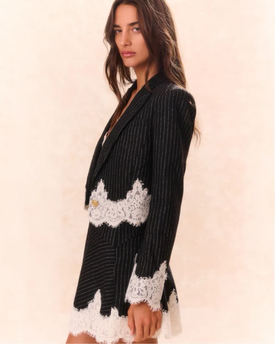 LoveShackFancy Icarus Lace Jacket - Image 2