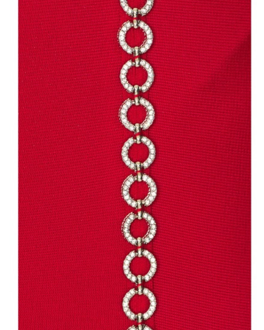 H:ours Alisha One Shoulder Dress In Red - Image 6