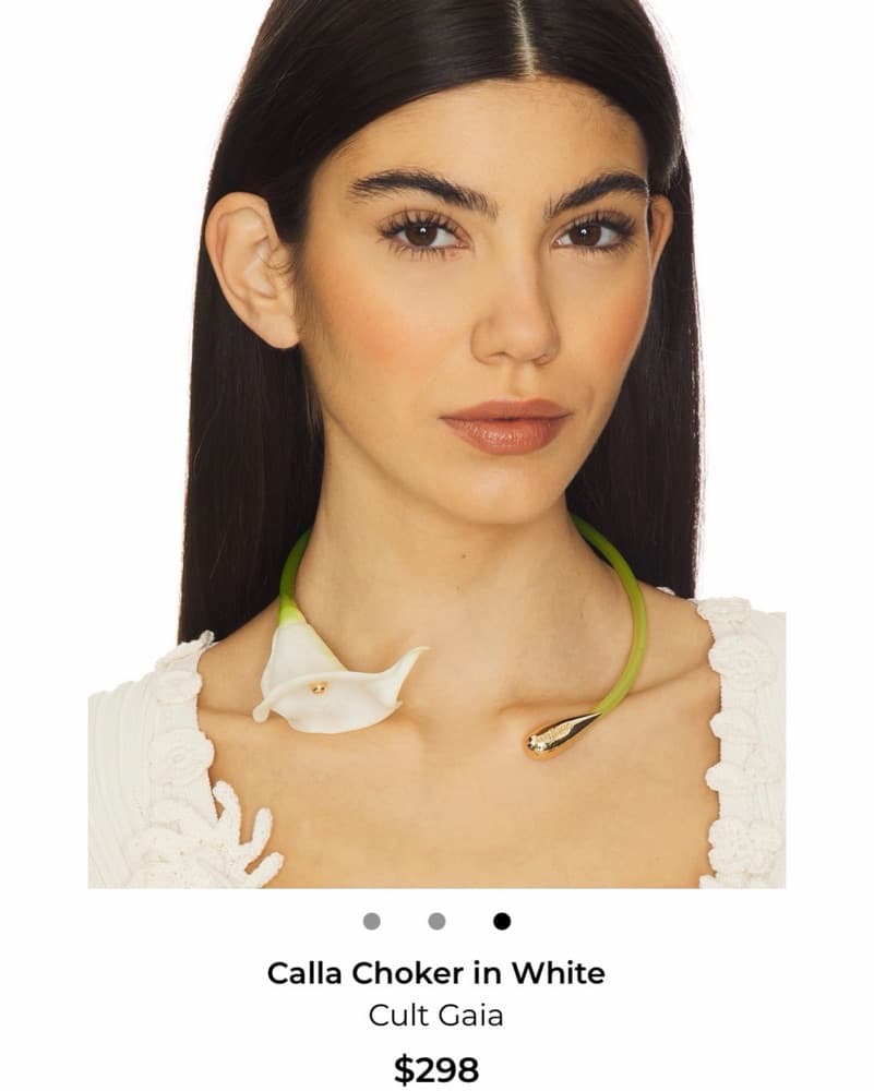Cult Gaia Calla Lily Vine Choker  - Image 2