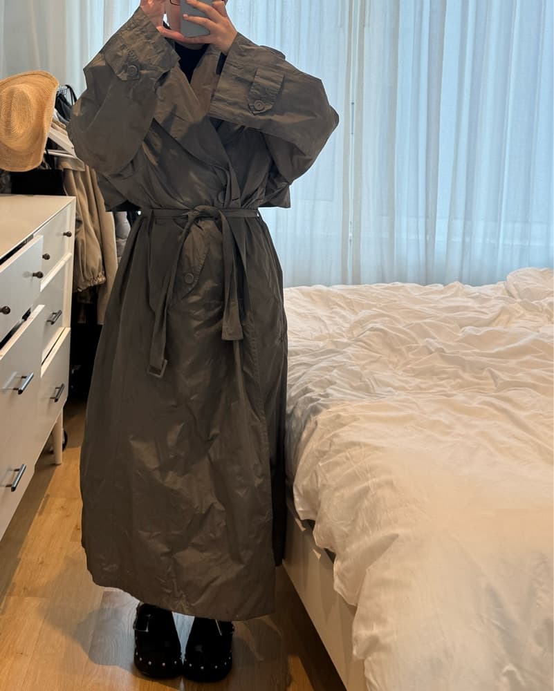 Balenciaga Nylon Trench Coat Oversized - Image 2