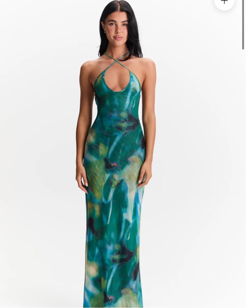 Multi Color Dress Size L but fits size M - Image 2