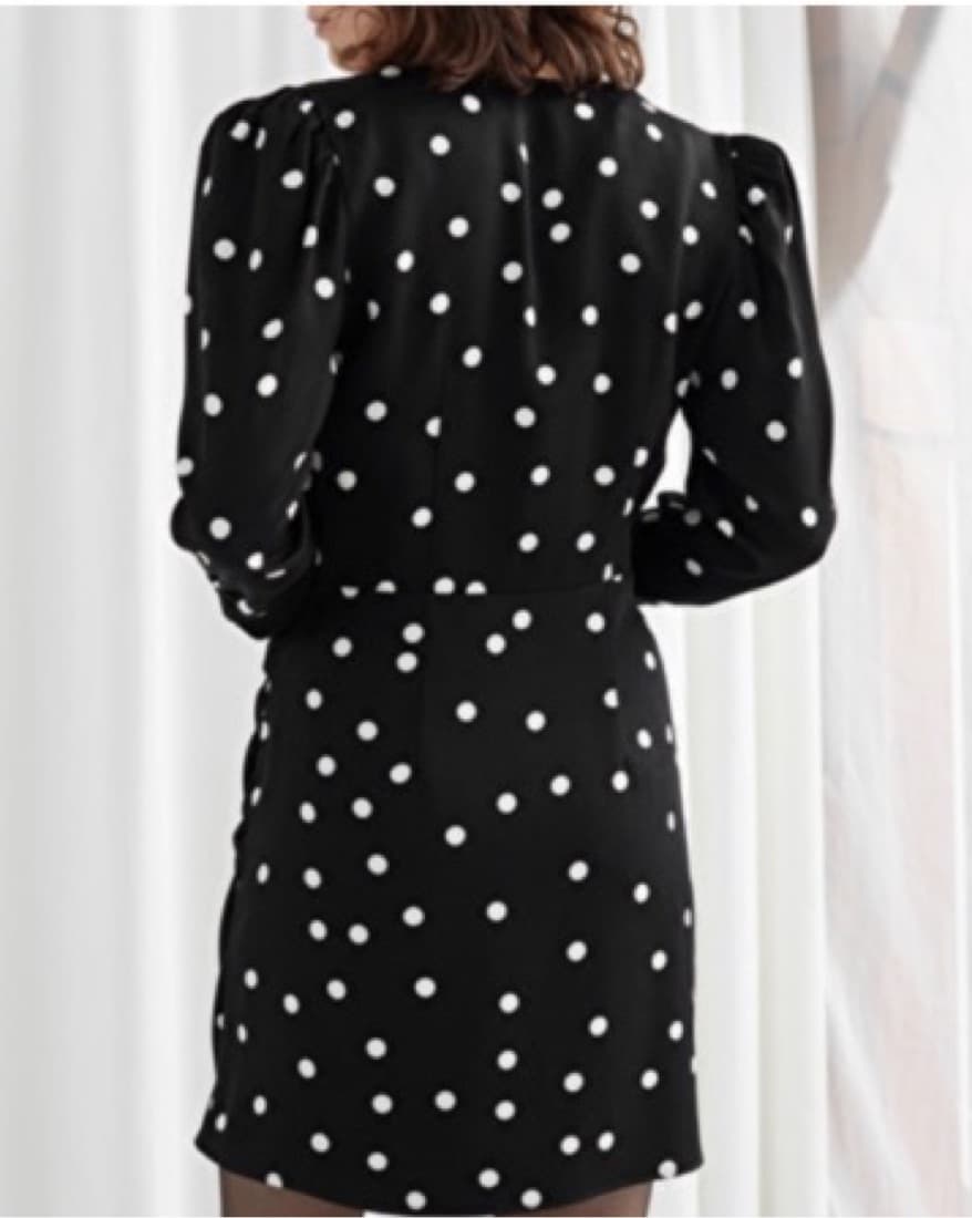 & Other Stories Polka Dot Mini Dress - Image 2