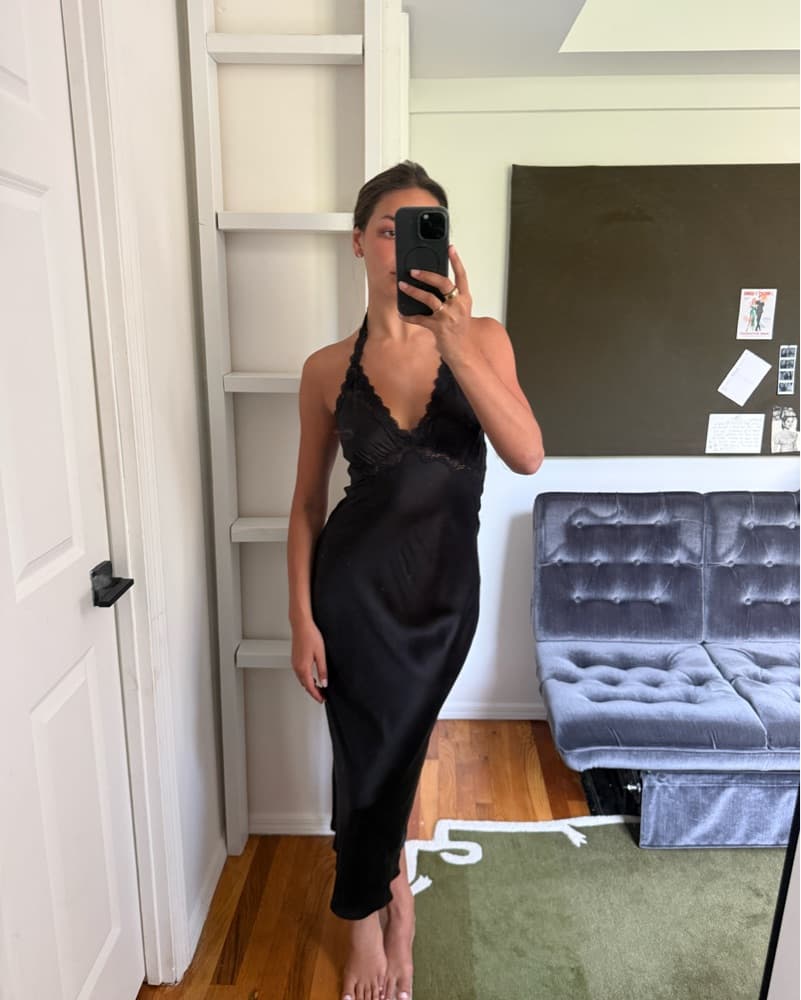 Reformation Nora Satin Slip Dress - Image 1