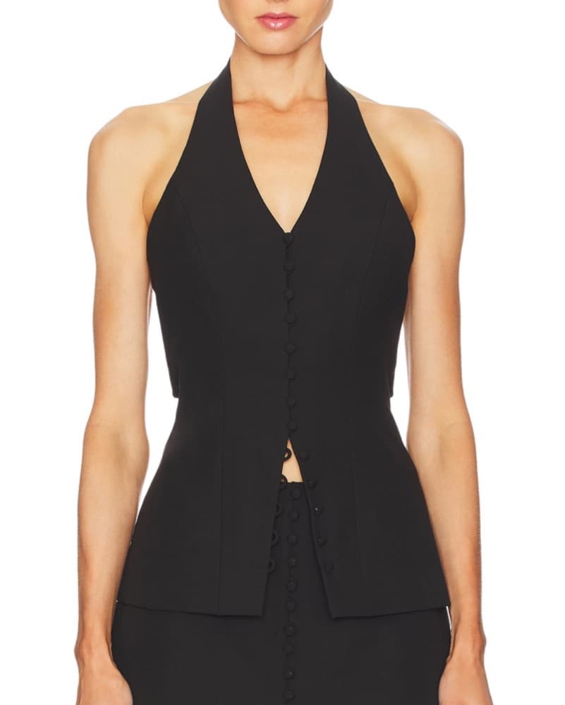 Cult Gaia Helio Halter Vest Top - Image 2