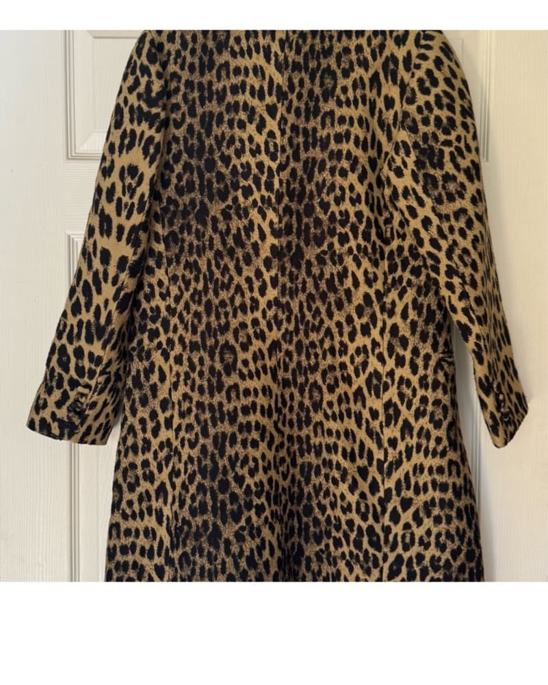 Leopard Print Blazer Coat - Image 2