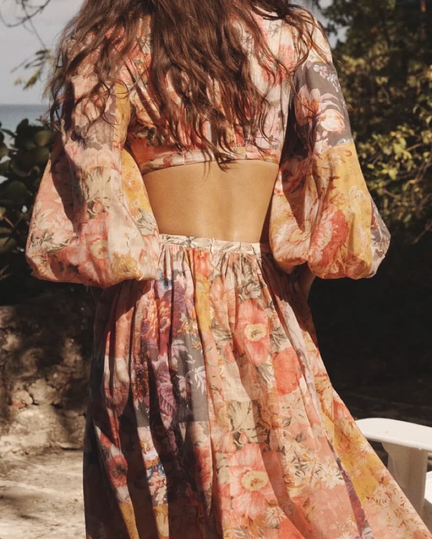 Zimmermann Pattie Floral Midi Dress - Image 2