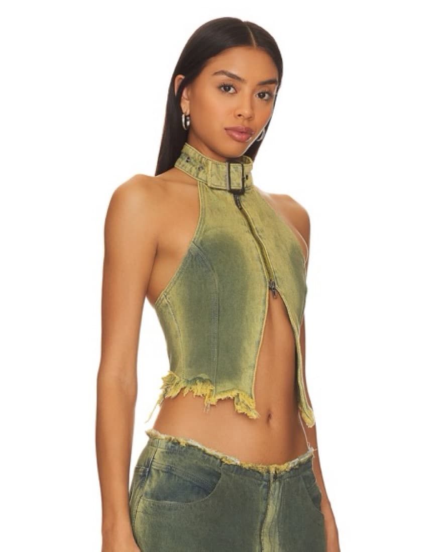 Jaded London Denim Top - Image 3