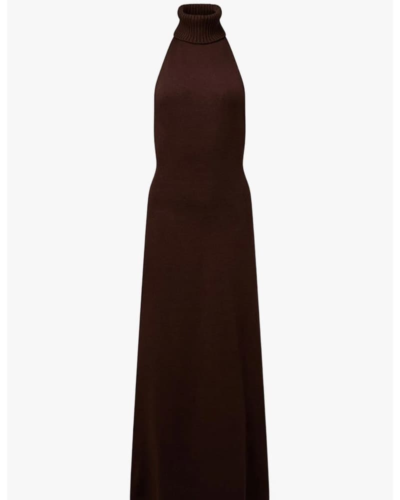 We Wore What Open Back Halter Maxi  - Image 1