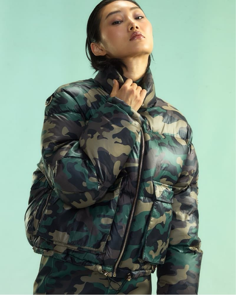 Cynthia Rowley Camo Puffer Jacket - XS - Image 2
