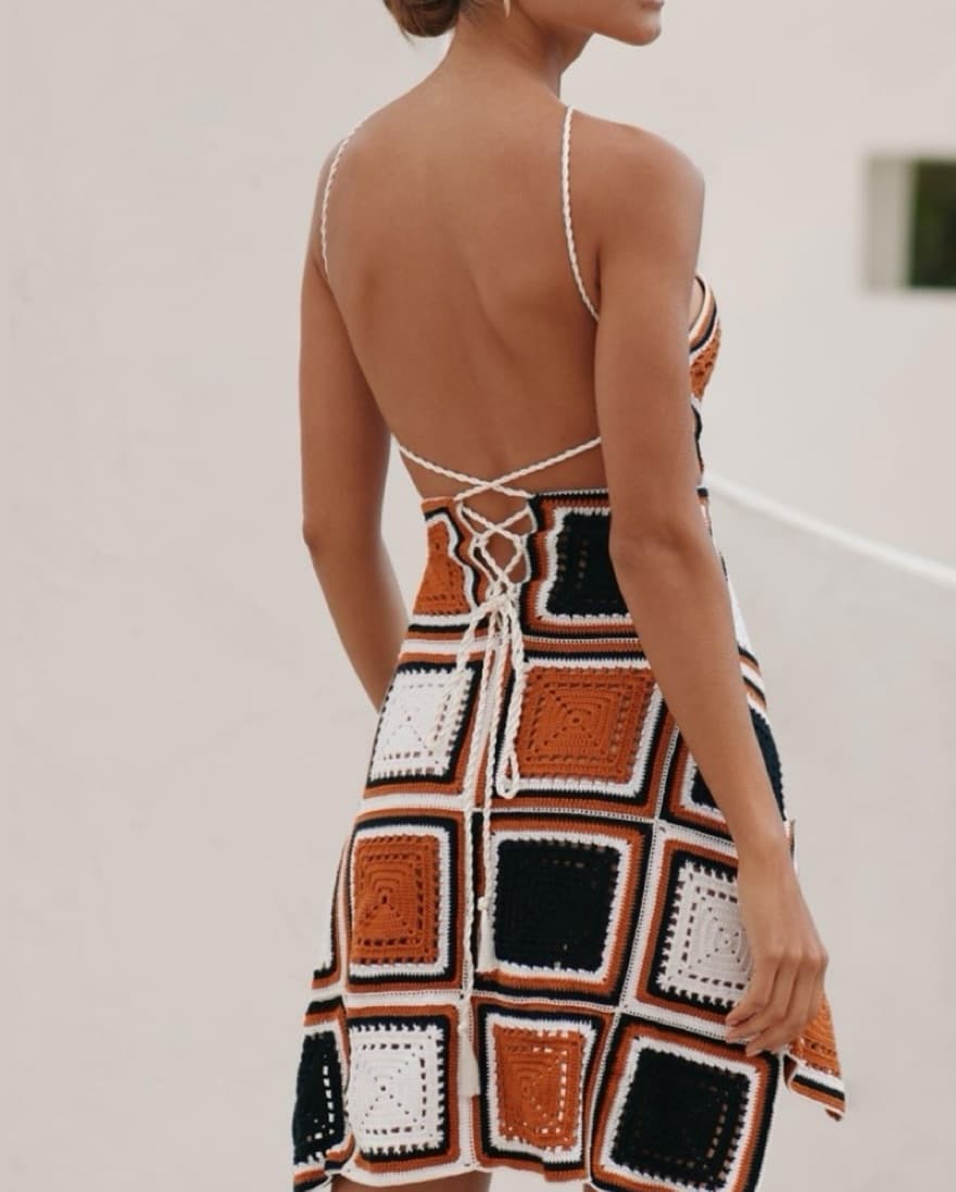 Hand-Crochet Mini Dress - Image 2