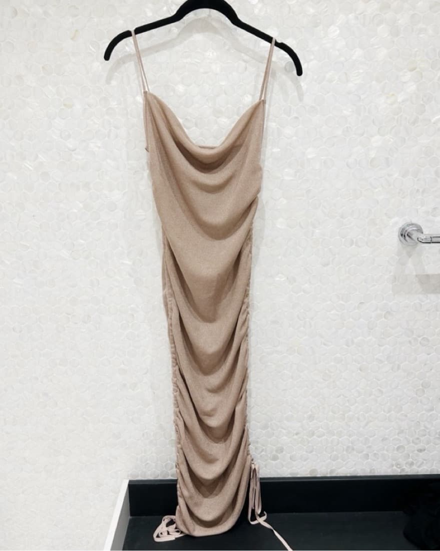 Dion Lee Sheer Drape Dress - Image 4