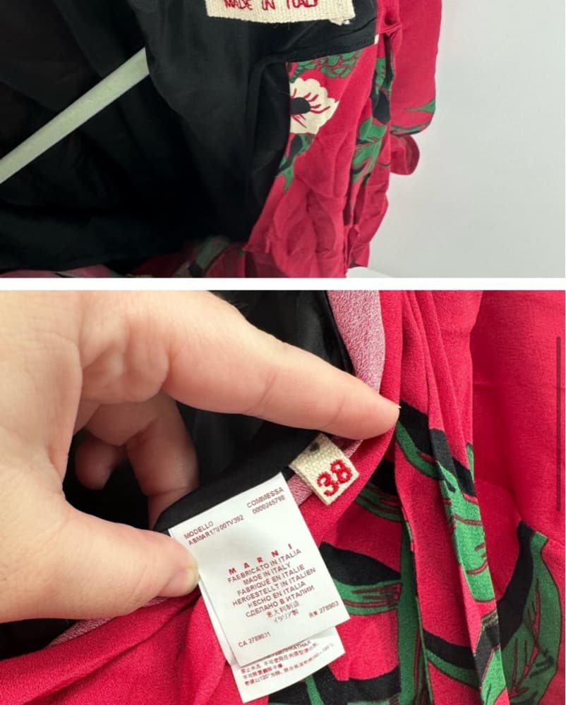 Marni Dress in Mokara red floral print - Image 5