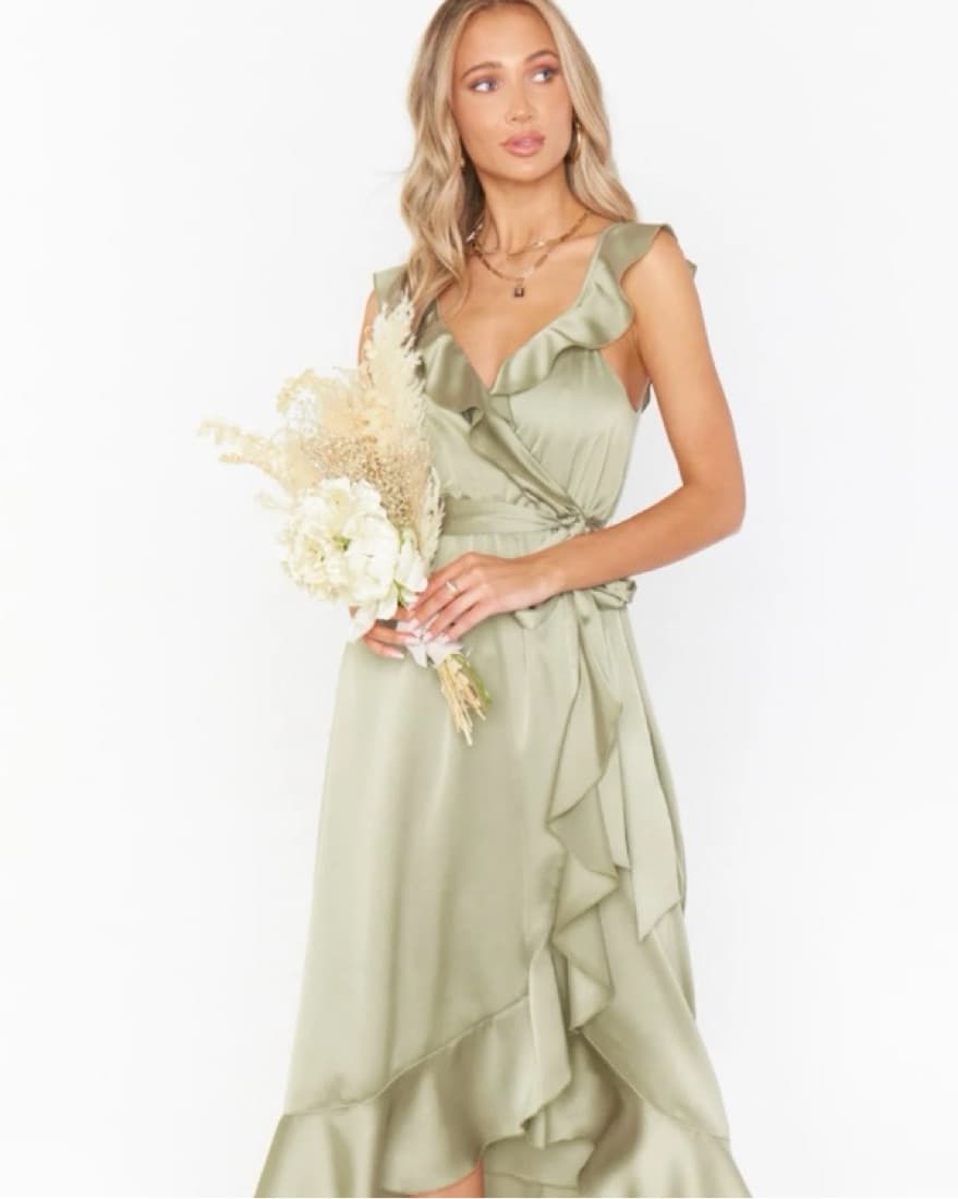Samantha Ruffle Wrap Dress  - Image 1