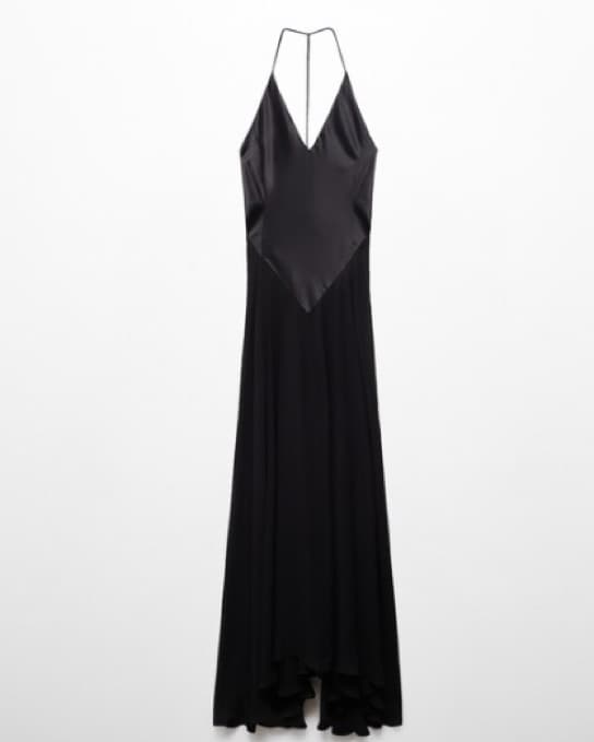 Victoria Beckham X Mango Black Silk Gown - Image 2