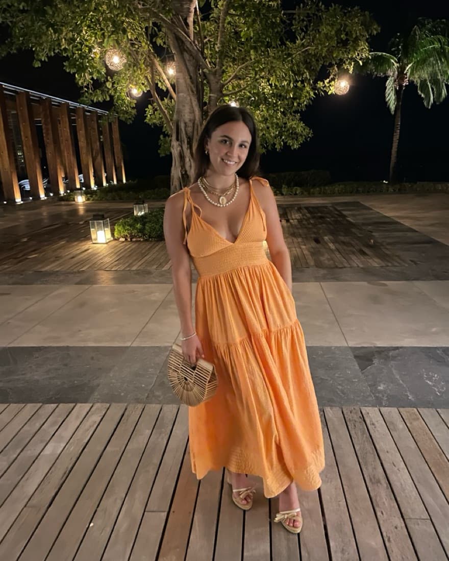 Solid And Striped Dress - Image 1