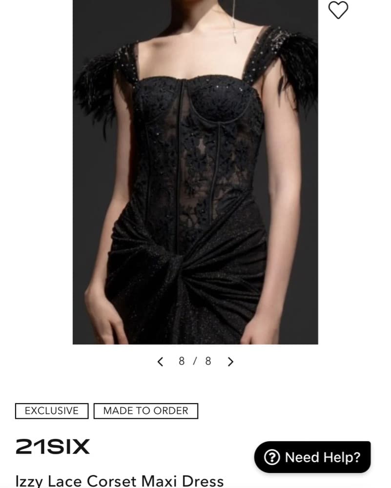 Izzy Lace Corset Maxi Dress | 21SIX - Image 1