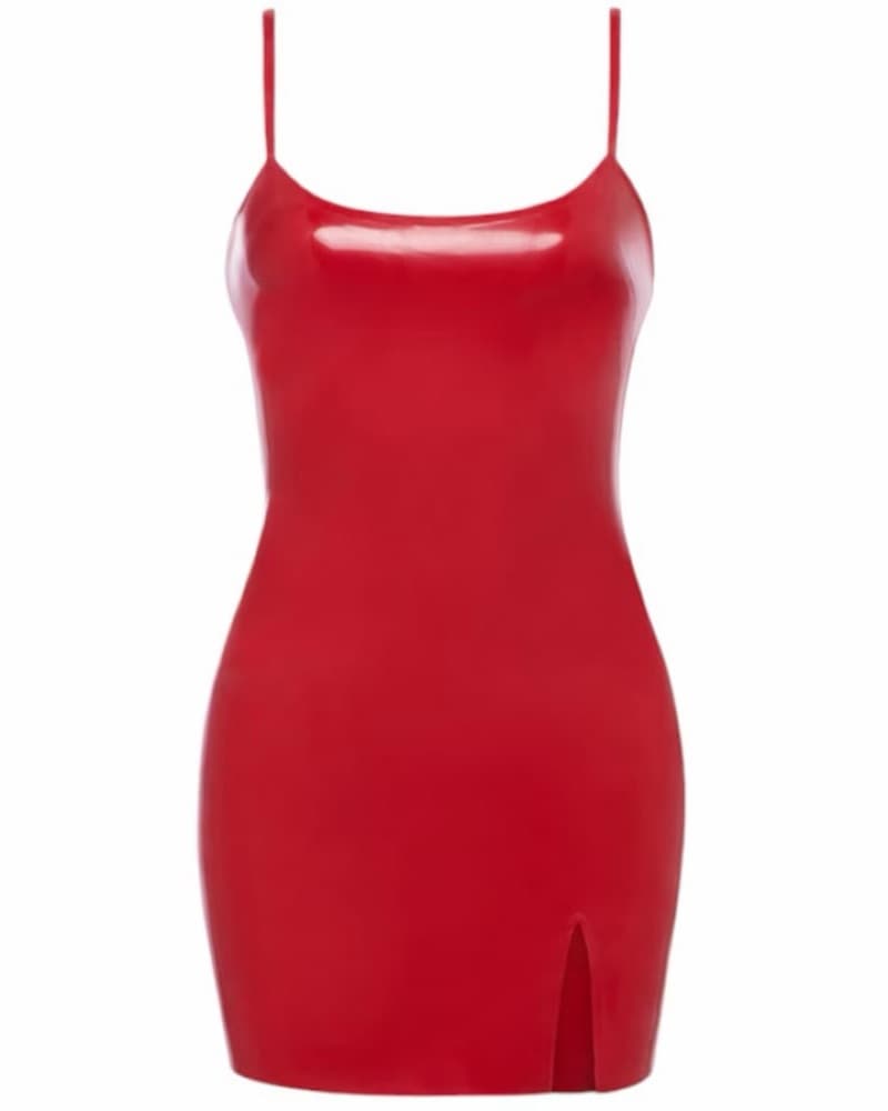KHY Poster Girl Latex Mini Dress - Image 6