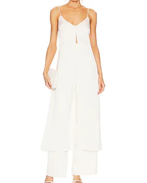 Line & Dot Silk Pant Set - Image 2