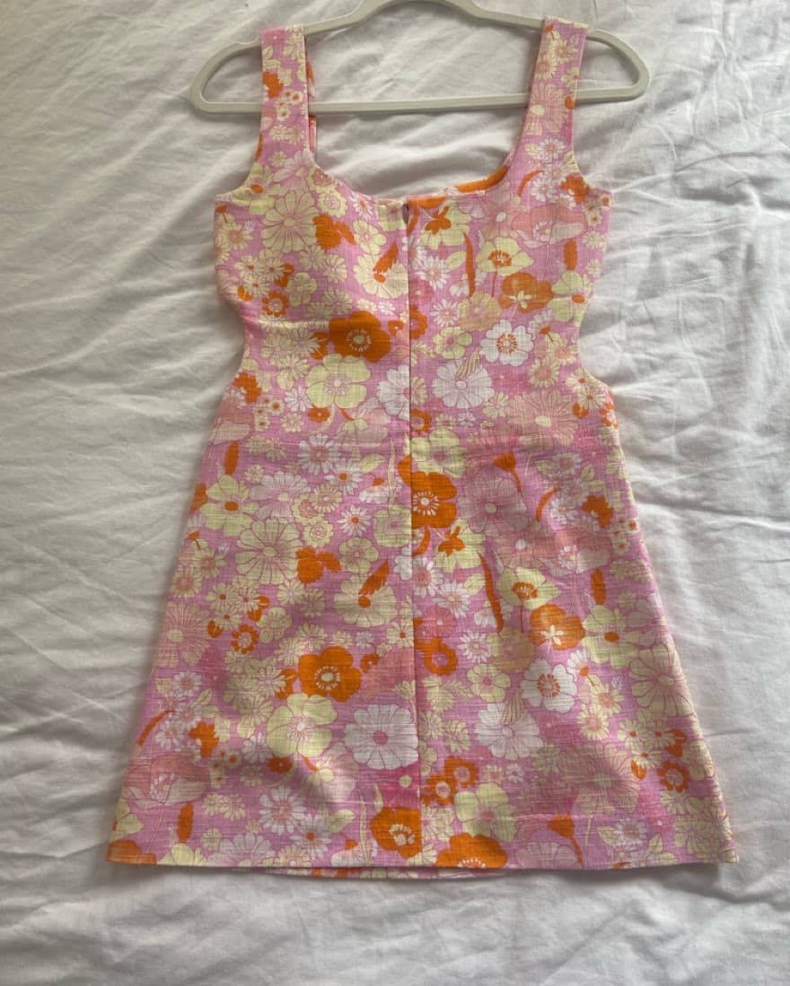 Maje Floral Cutout Mini Dress - Image 4