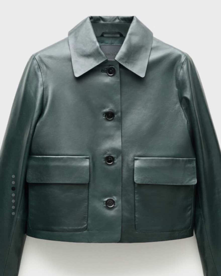 Mango Dark green Leather Set - Image 4