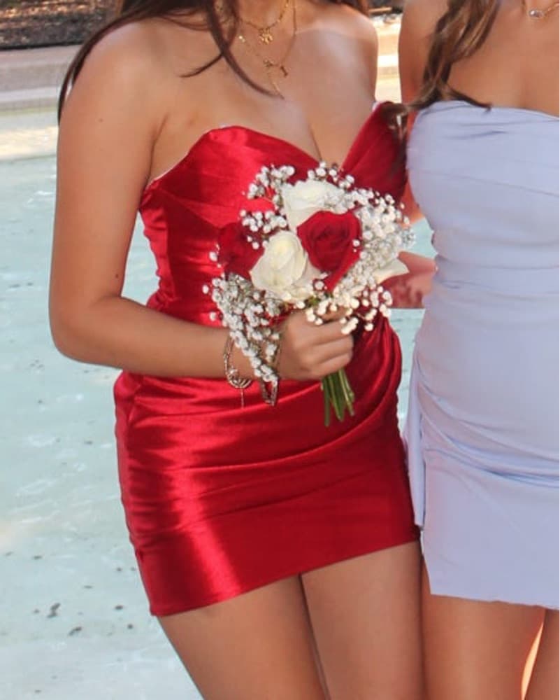 Red Sherri hill Dress - Image 4
