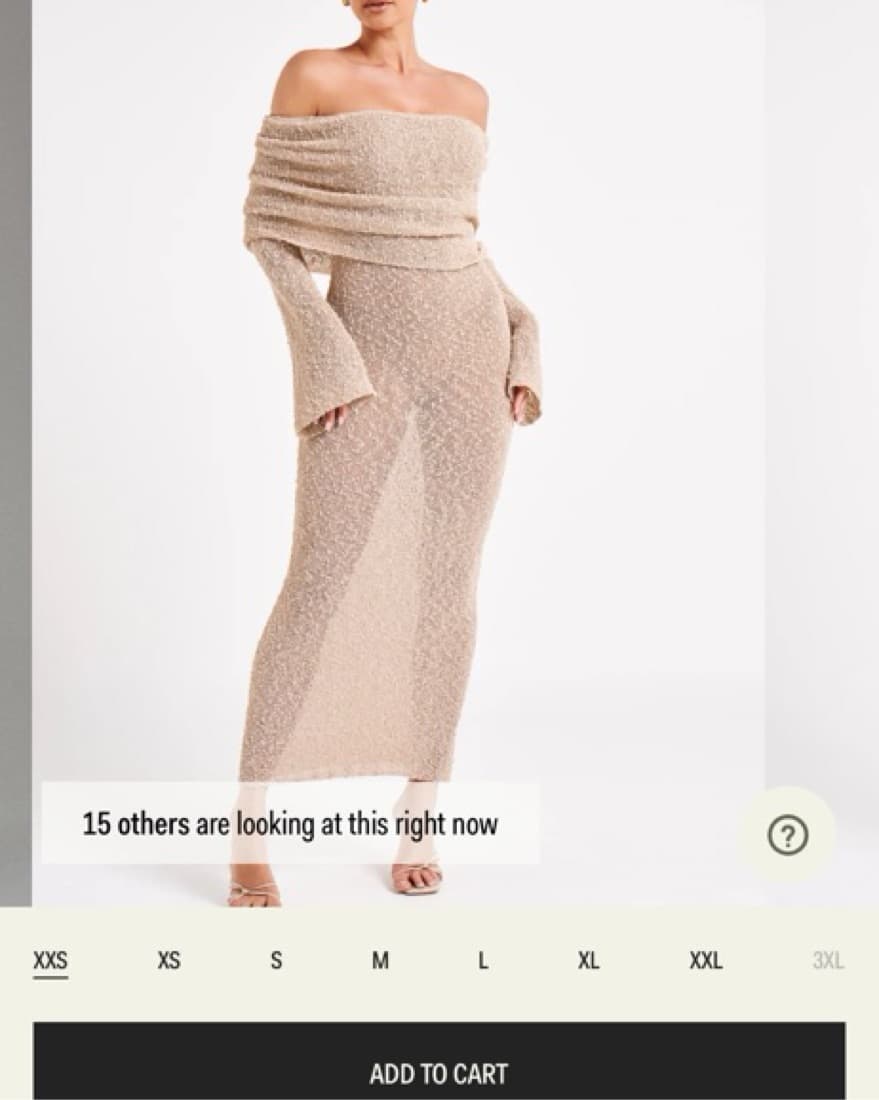 Marisol Off Shoulder Boucle Maxi Dress  - Image 1