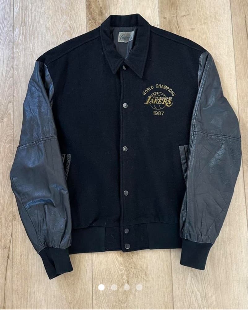 Vintage 1987 Lakers Jacket - Image 1